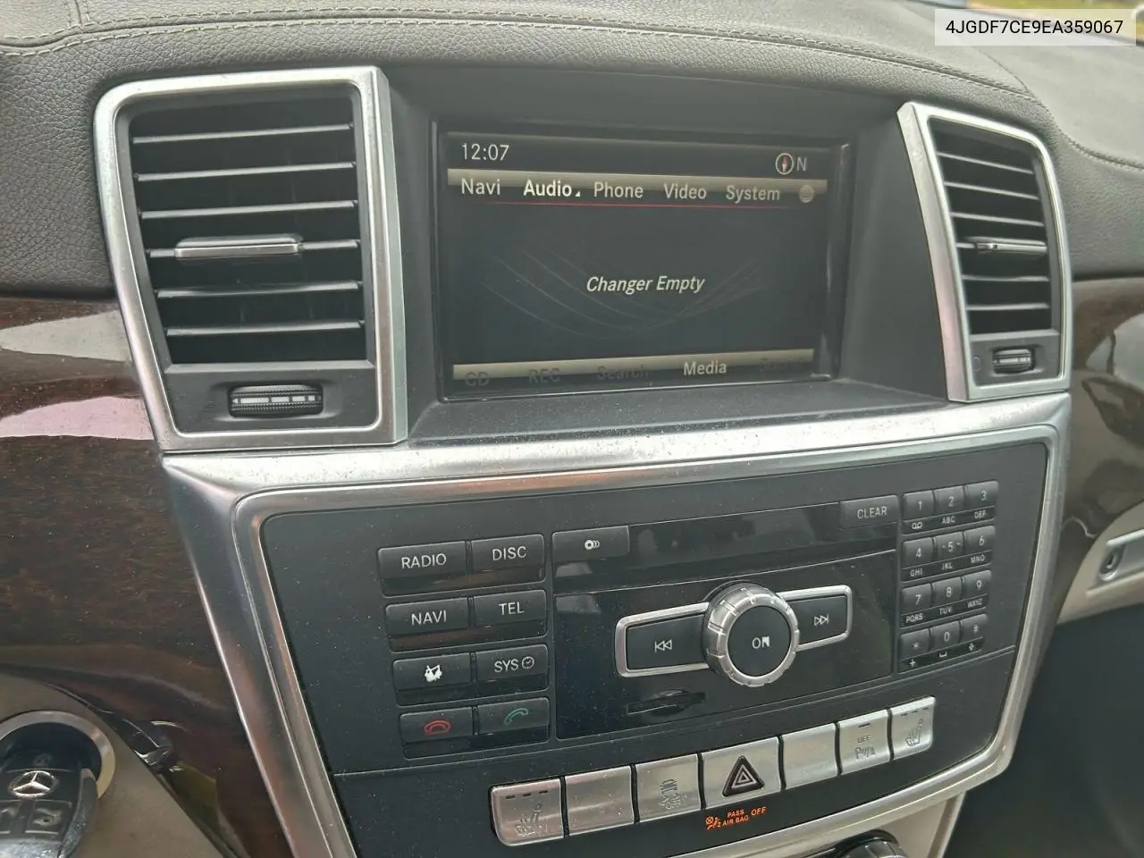 4JGDF7CE9EA359067 2014 Mercedes-Benz Gl 450 4Matic