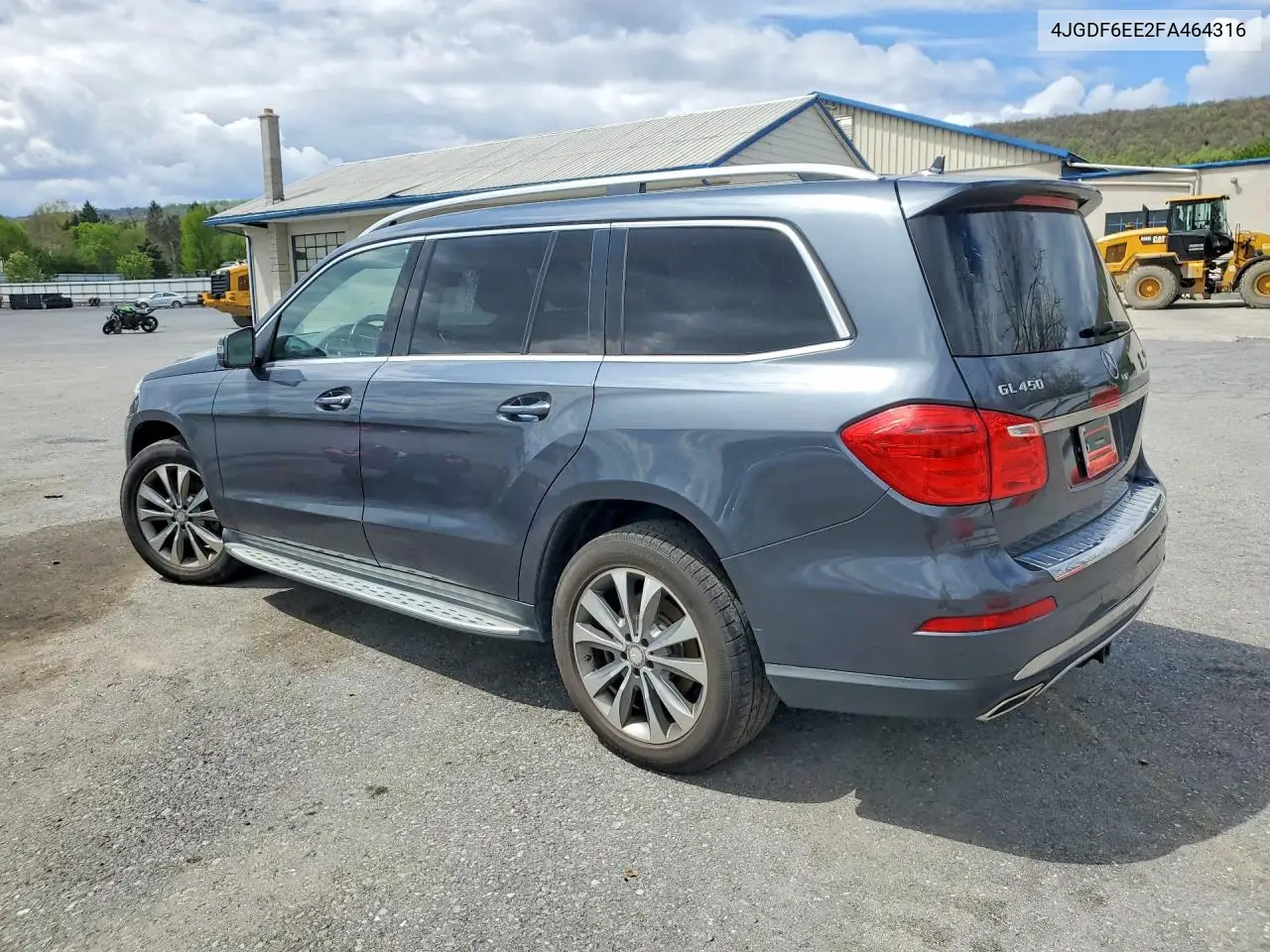 4JGDF6EE2FA464316 2015 Mercedes-Benz Gl 450 4Matic