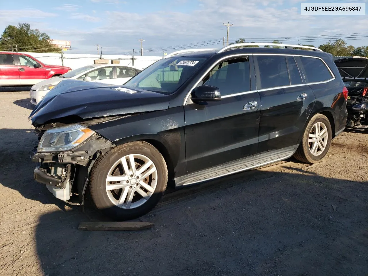 4JGDF6EE2GA695847 2016 Mercedes-Benz Gl 450 4Matic