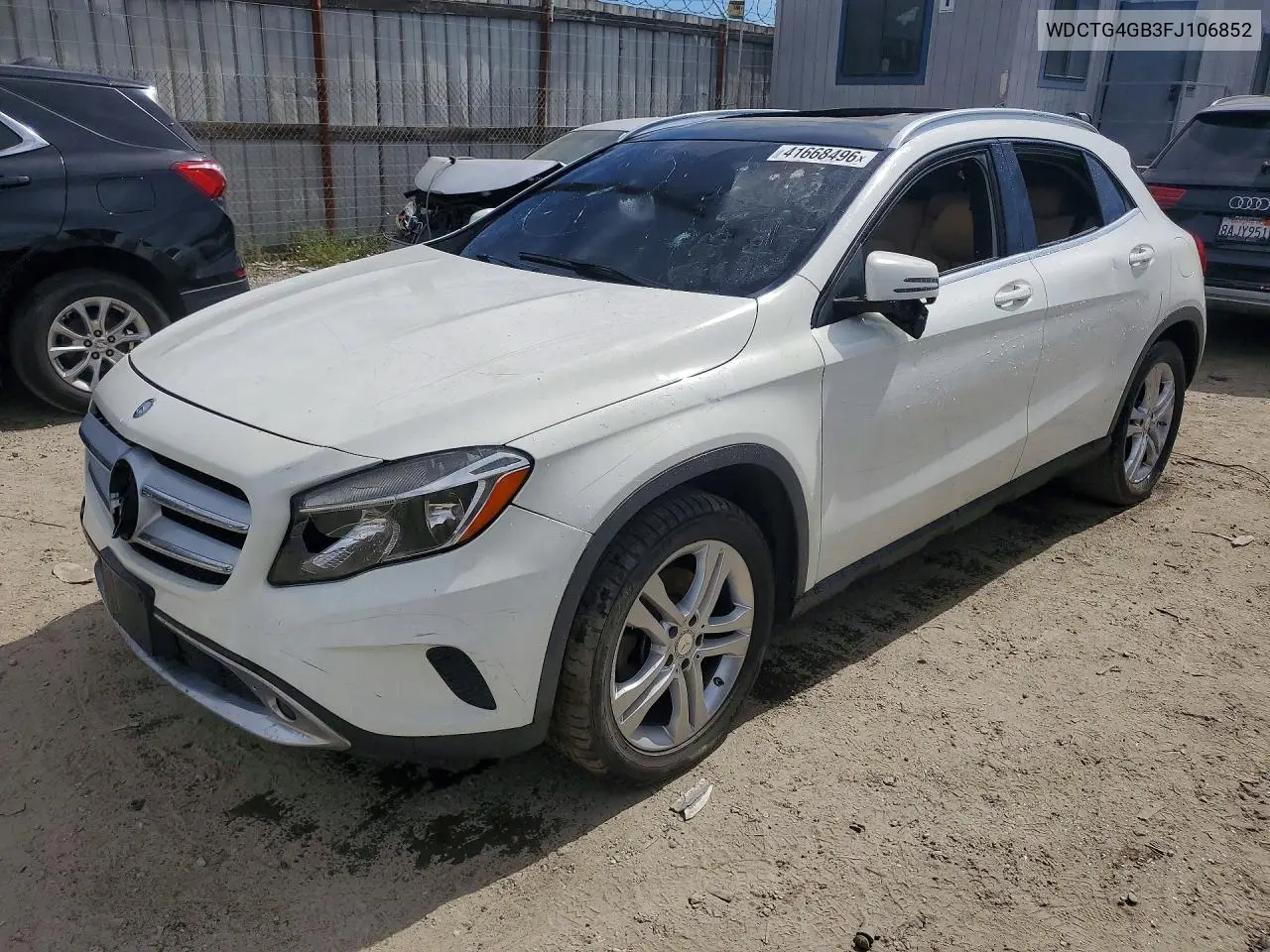 WDCTG4GB3FJ106852 2015 Mercedes-Benz Gla 250 4Matic