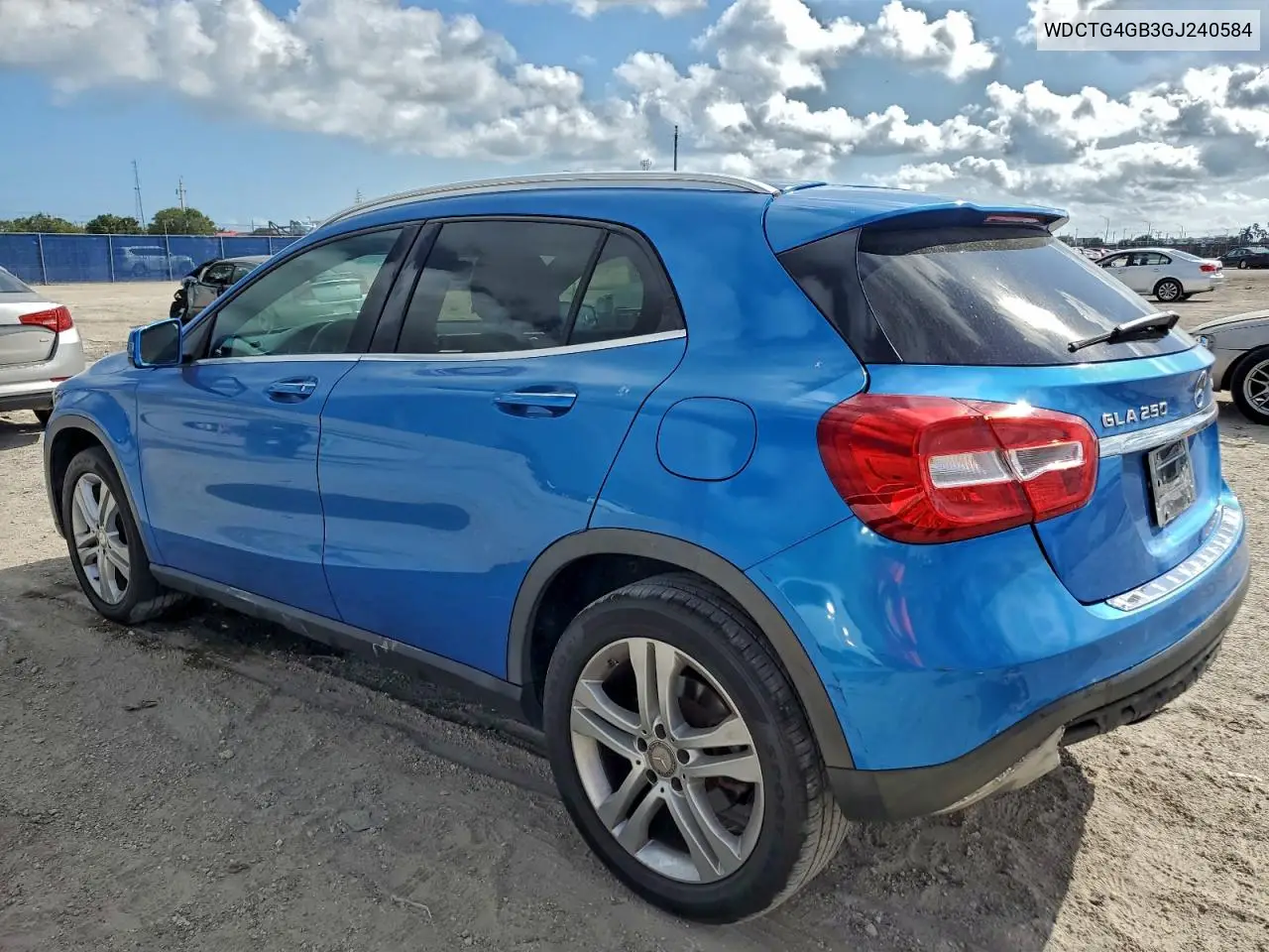 WDCTG4GB3GJ240584 2016 Mercedes-Benz Gla 250 4Matic