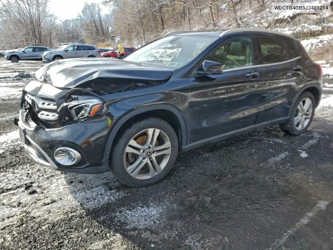 WDCTG4GB3JJ481214 2018 Mercedes-Benz Gla 250 4Matic