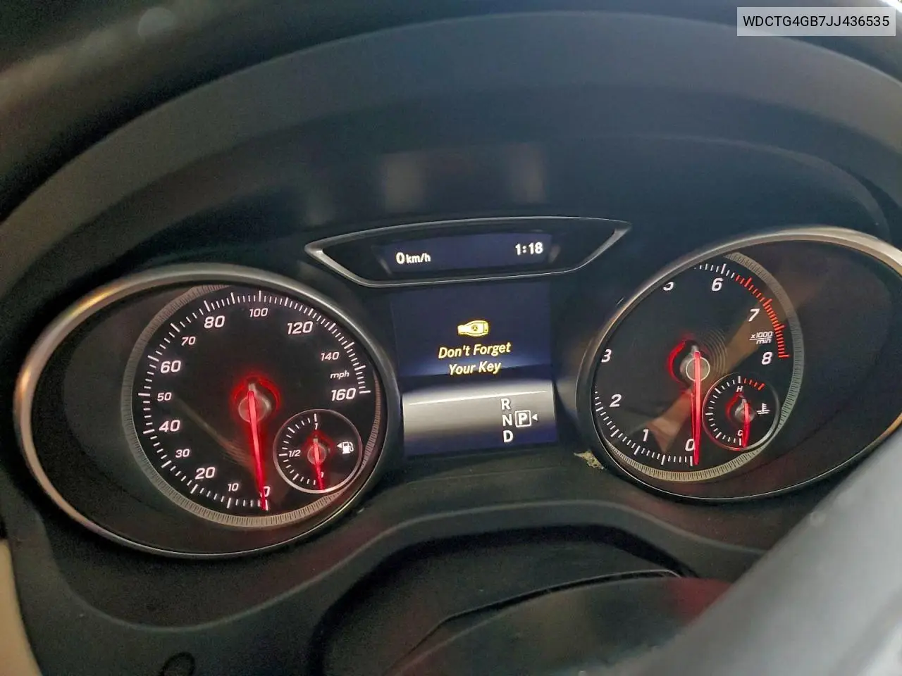 WDCTG4GB7JJ436535 2018 Mercedes-Benz Gla 250 4Matic