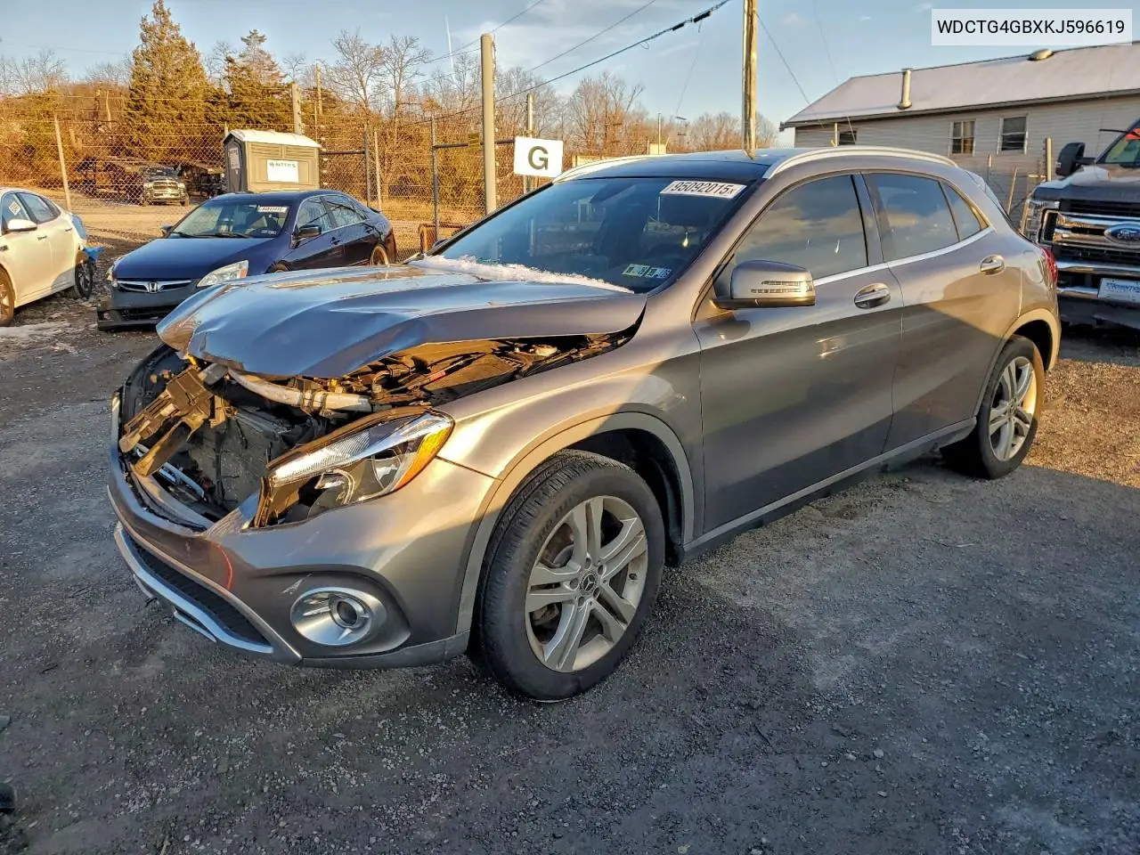 WDCTG4GBXKJ596619 2019 Mercedes-Benz Gla 250 4Matic