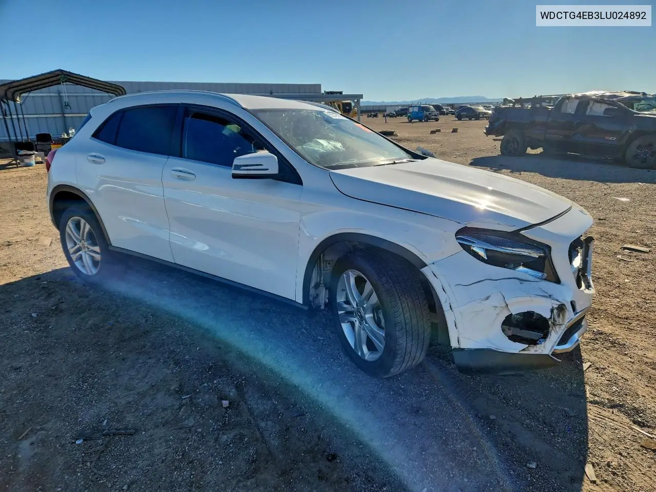 WDCTG4EB3LU024892 2020 Mercedes-Benz Gla 250