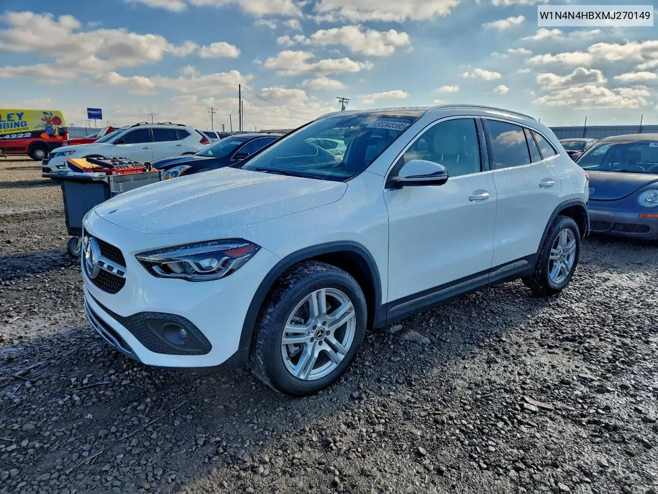 W1N4N4HBXMJ270149 2021 Mercedes-Benz Gla 250 4Matic