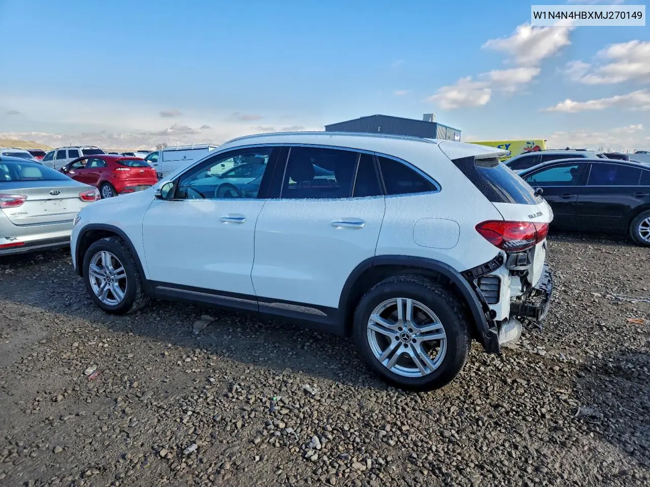 W1N4N4HBXMJ270149 2021 Mercedes-Benz Gla 250 4Matic