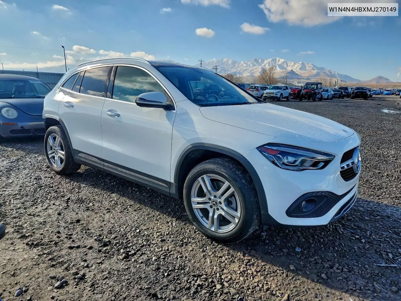 W1N4N4HBXMJ270149 2021 Mercedes-Benz Gla 250 4Matic