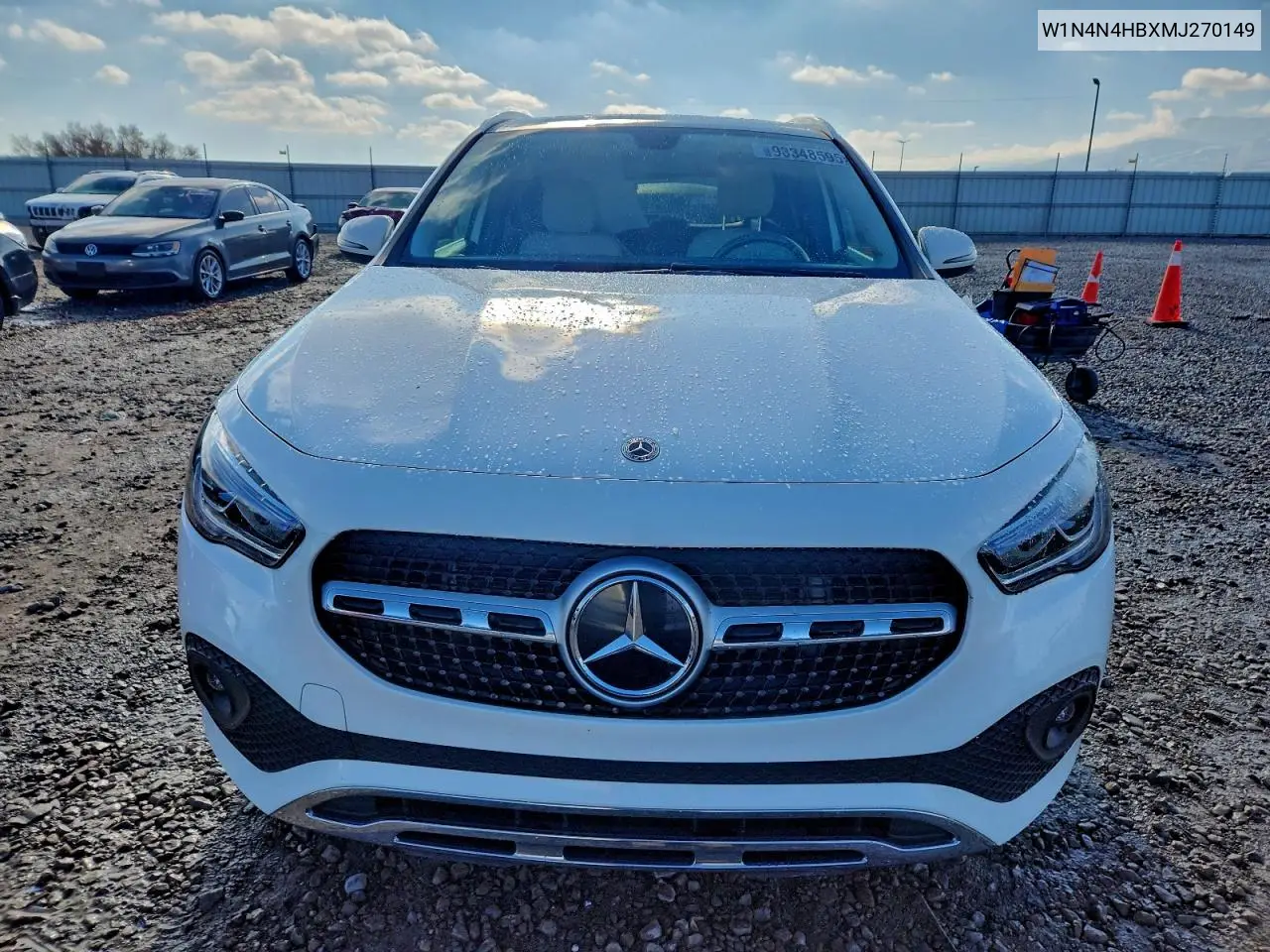 W1N4N4HBXMJ270149 2021 Mercedes-Benz Gla 250 4Matic
