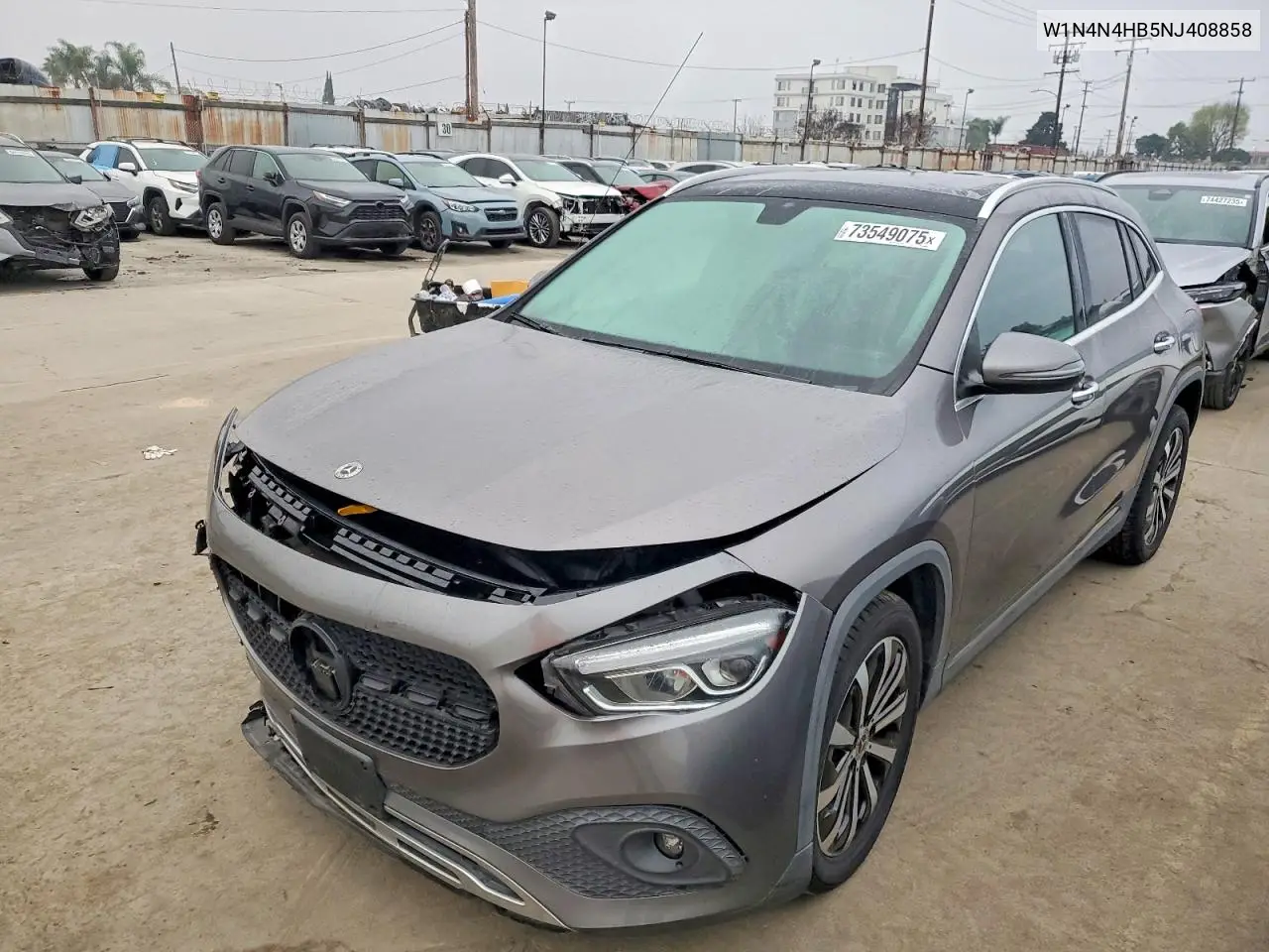 W1N4N4HB5NJ408858 2022 Mercedes-Benz Gla 250 4Matic