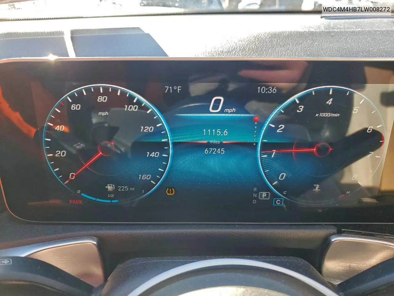 WDC4M4HB7LW008272 2020 Mercedes-Benz Glb 250 4Matic