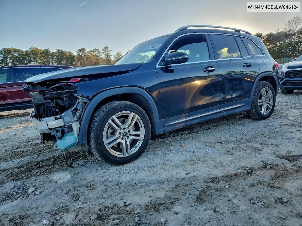 W1N4M4GB6LW046124 2020 Mercedes-Benz Glb 250