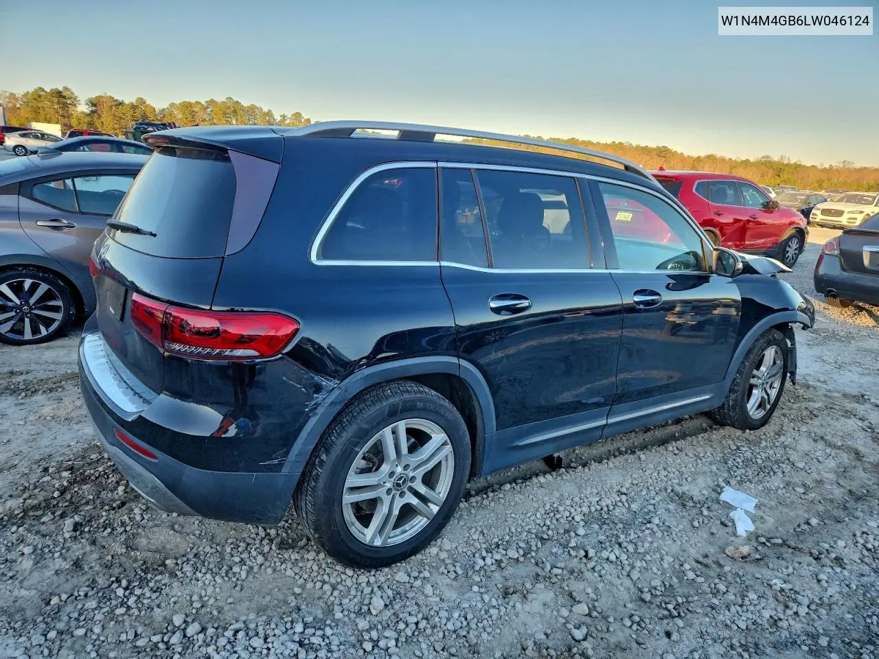 W1N4M4GB6LW046124 2020 Mercedes-Benz Glb 250