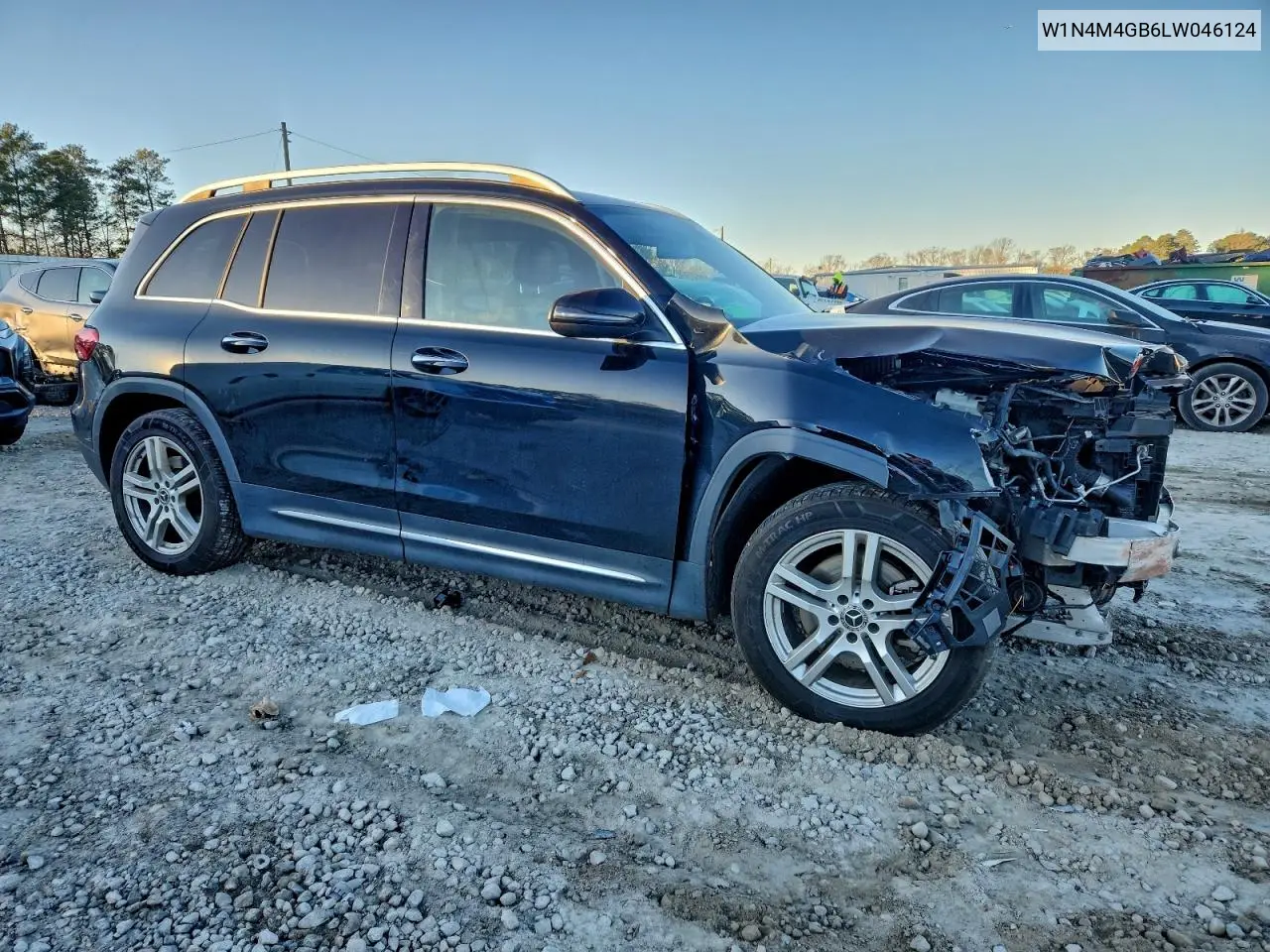 W1N4M4GB6LW046124 2020 Mercedes-Benz Glb 250