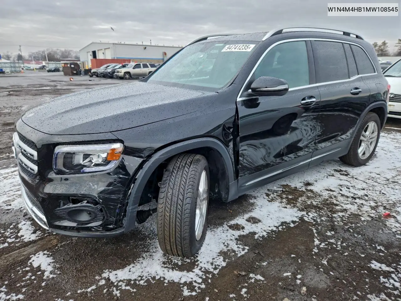 W1N4M4HB1MW108545 2021 Mercedes-Benz Glb 250 4Matic