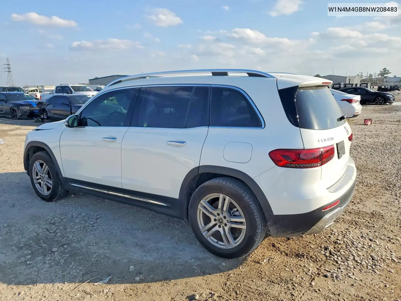 W1N4M4GB8NW208483 2022 Mercedes-Benz Glb 250
