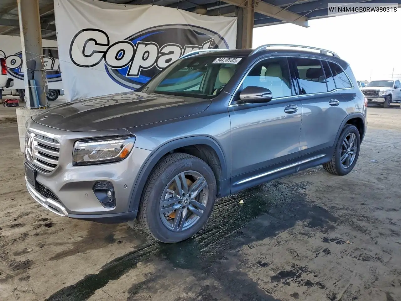 W1N4M4GB0RW380318 2024 Mercedes-Benz Glb 250