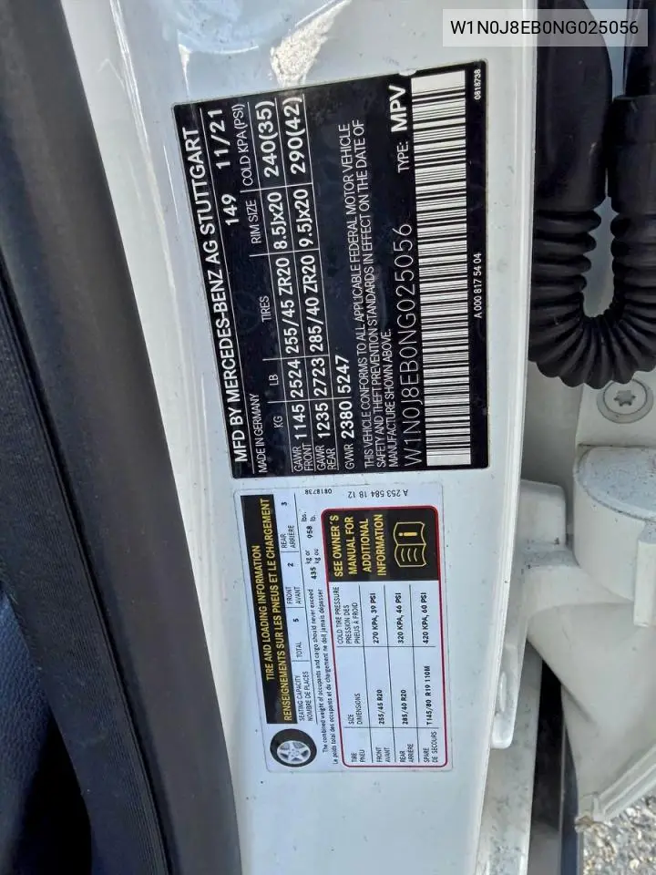 W1N0J8EB0NG025056 2022 Mercedes-Benz Glc Coupe 300 4Matic