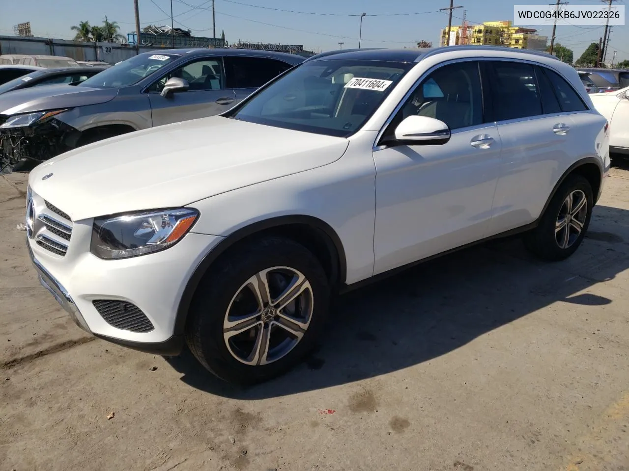 WDC0G4KB6JV022326 2018 Mercedes-Benz Glc 300 4Matic