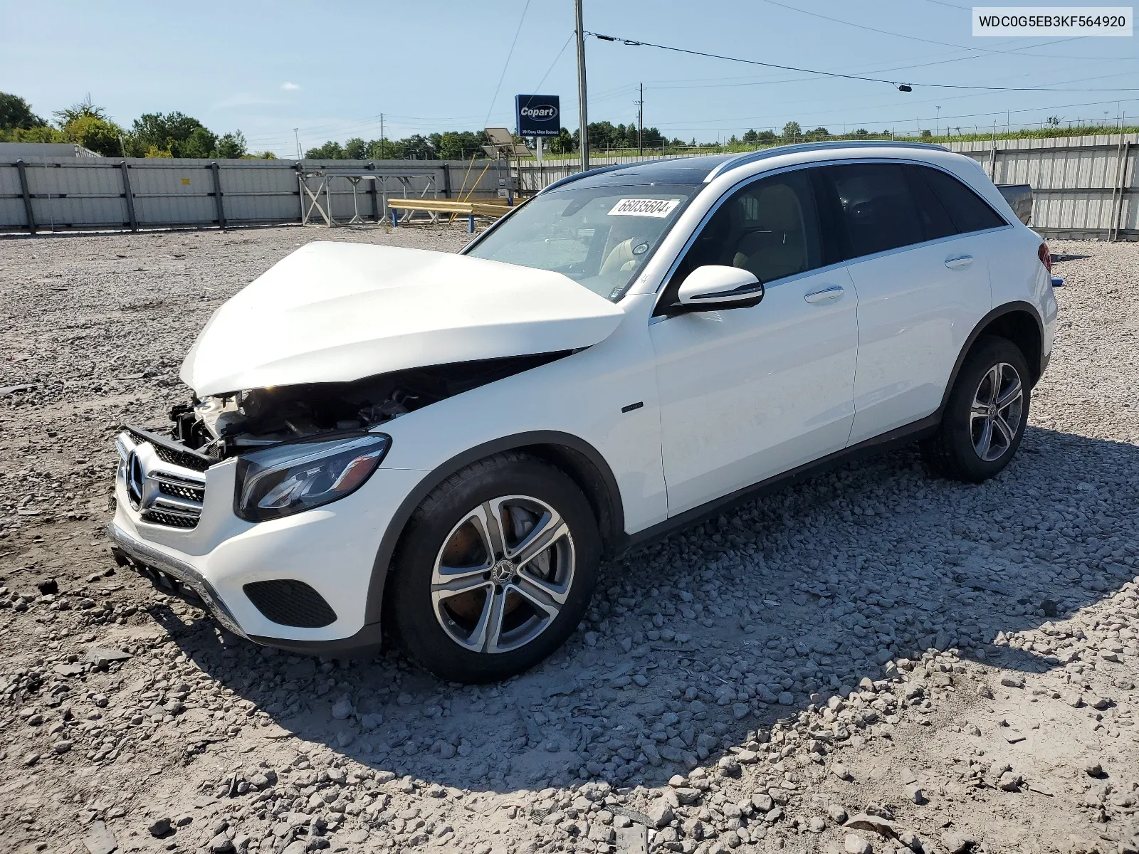 WDC0G5EB3KF564920 2019 Mercedes-Benz Glc 350E