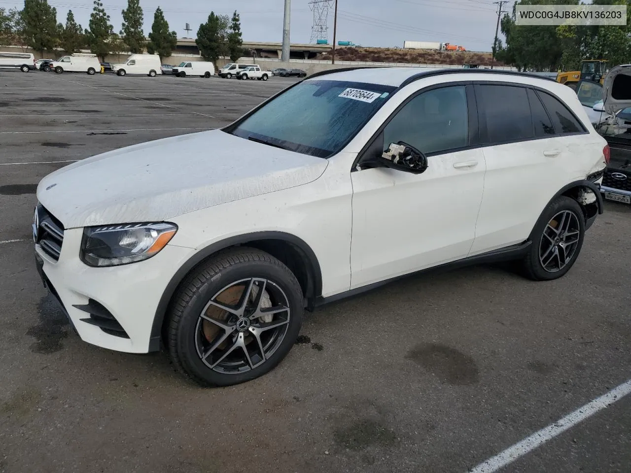 WDC0G4JB8KV136203 2019 Mercedes-Benz Glc 300