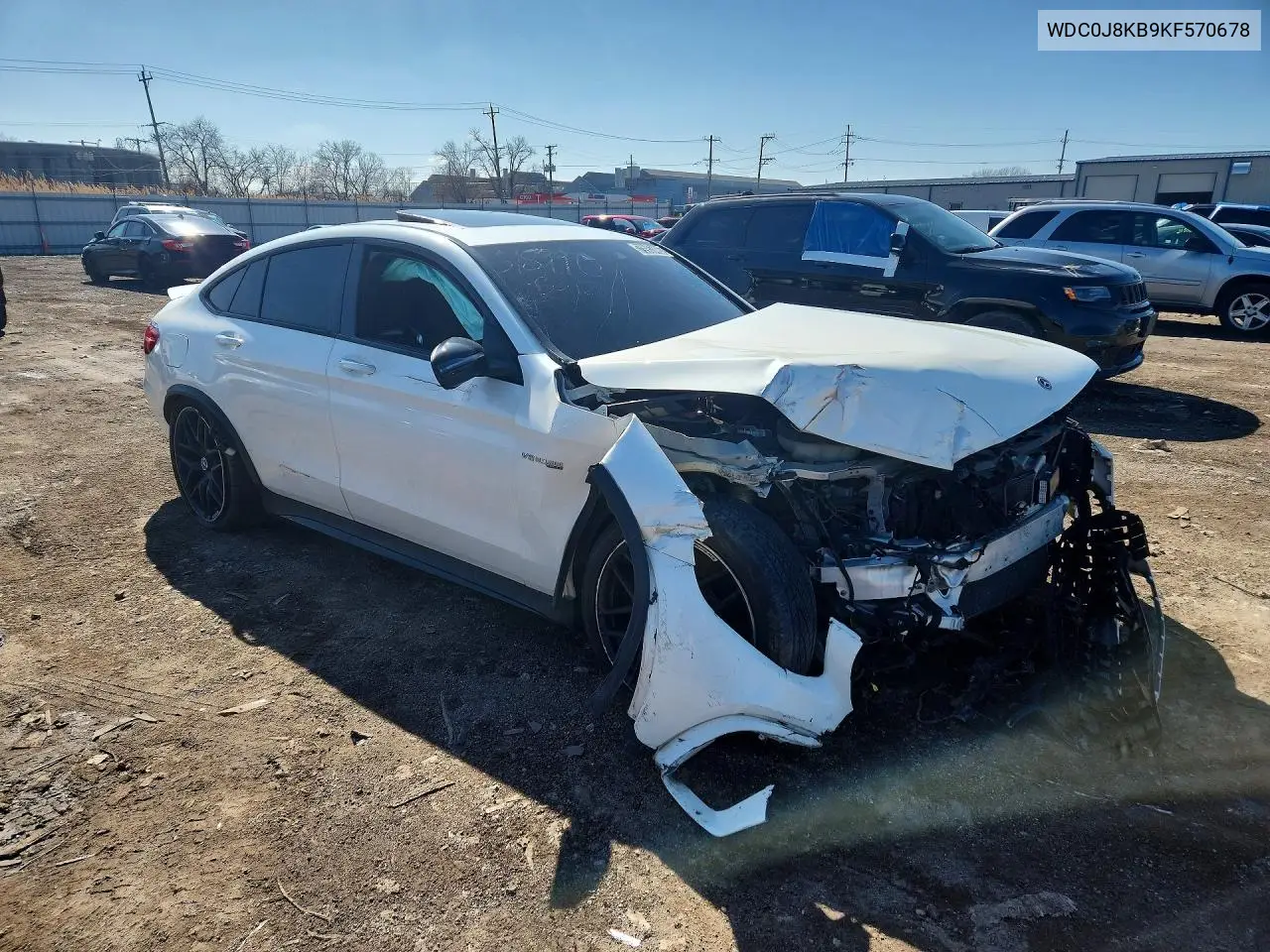 WDC0J8KB9KF570678 2019 Mercedes-Benz Glc Coupe 63 S 4Matic Amg