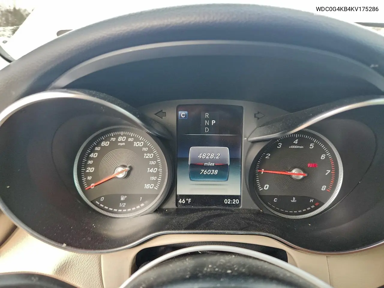 WDC0G4KB4KV175286 2019 Mercedes-Benz Glc 300 4Matic