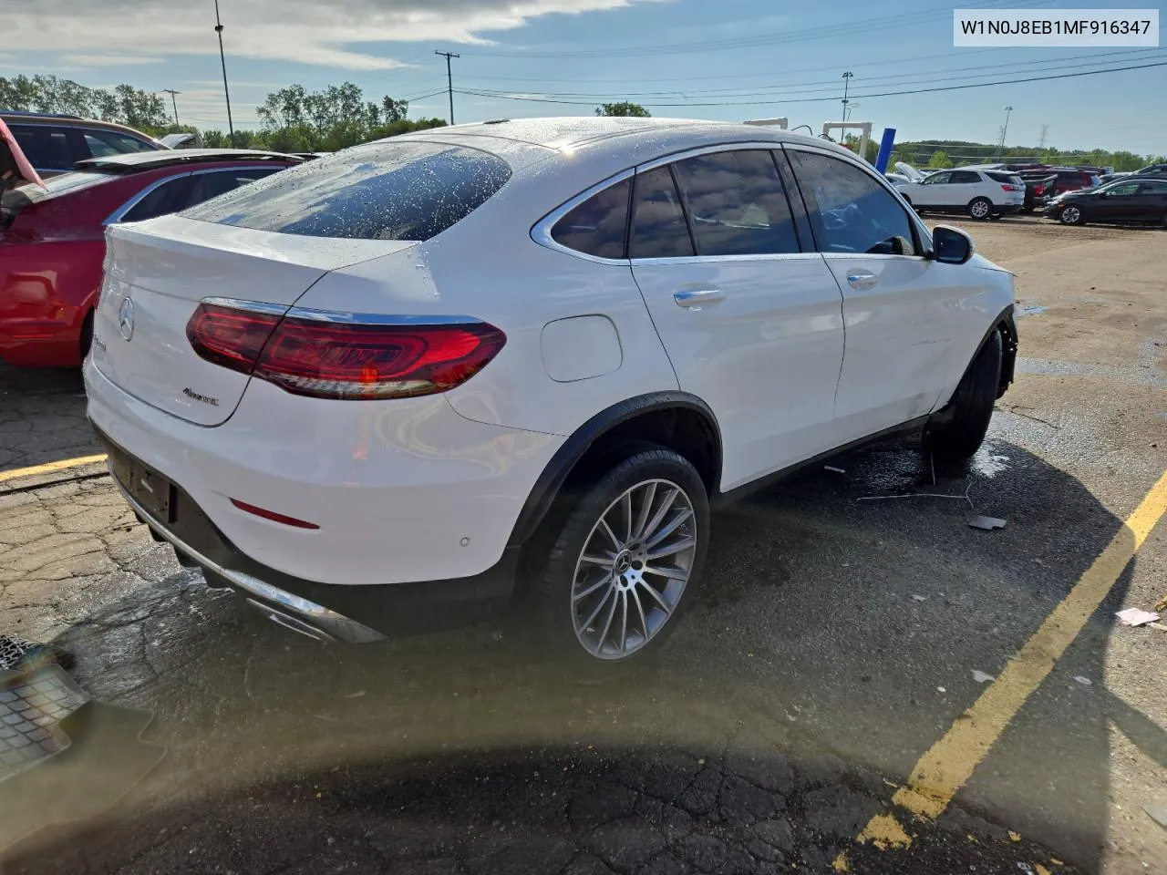 W1N0J8EB1MF916347 2021 Mercedes-Benz Glc Coupe 300 4Matic