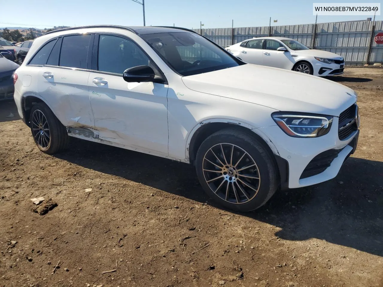 W1N0G8EB7MV322849 2021 Mercedes-Benz Glc 300 4Matic