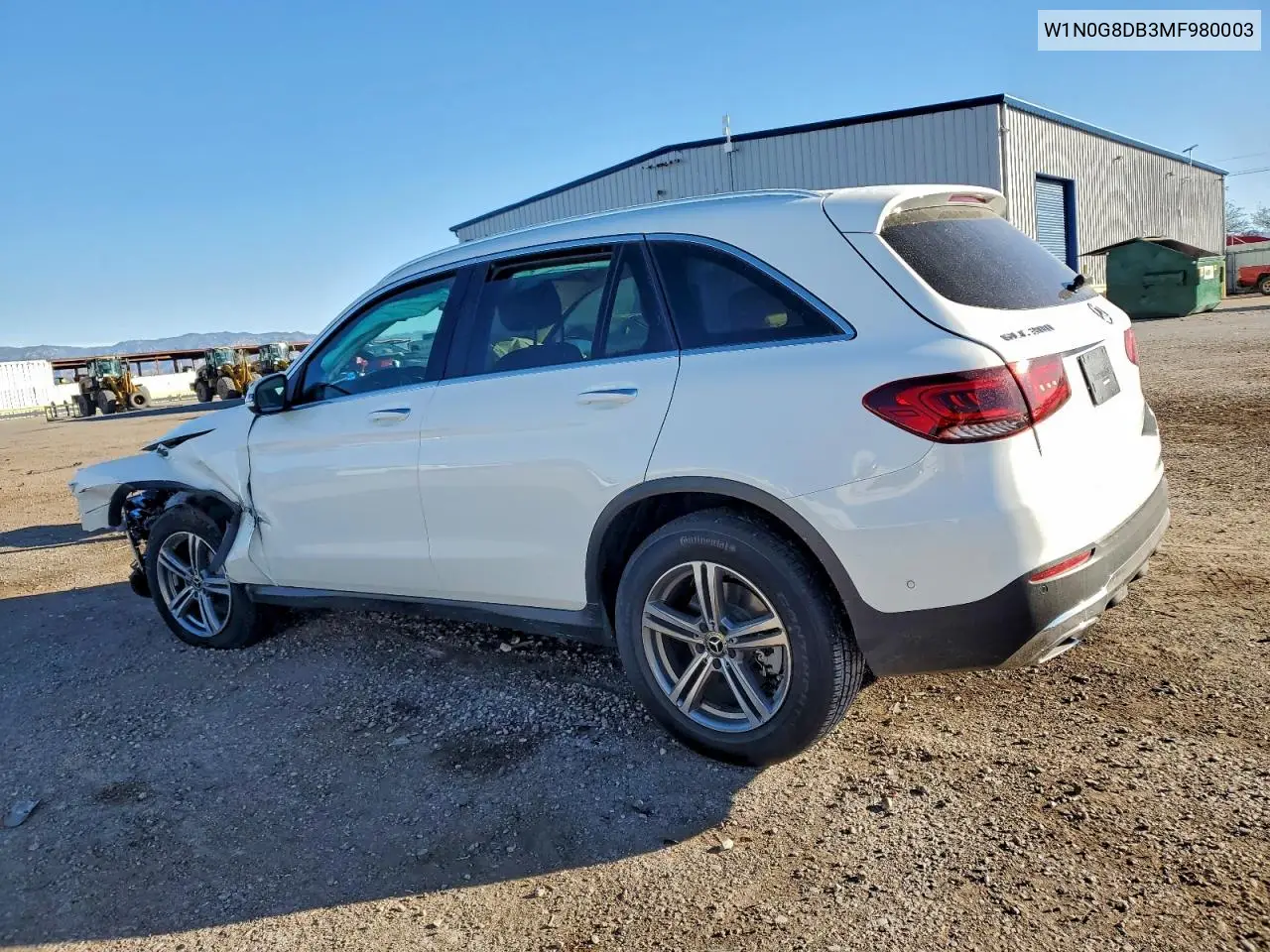 W1N0G8DB3MF980003 2021 Mercedes-Benz Glc 300