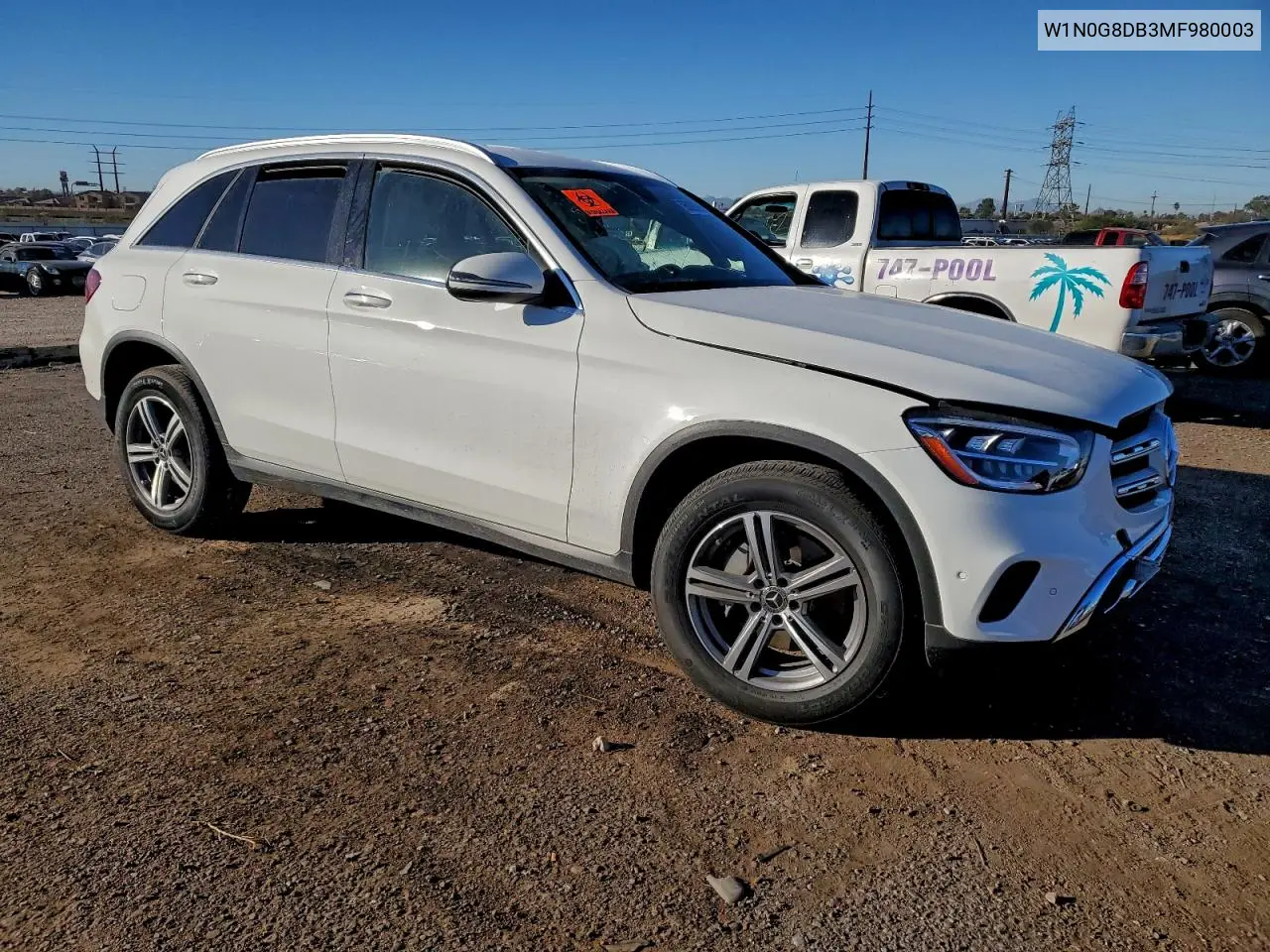 W1N0G8DB3MF980003 2021 Mercedes-Benz Glc 300