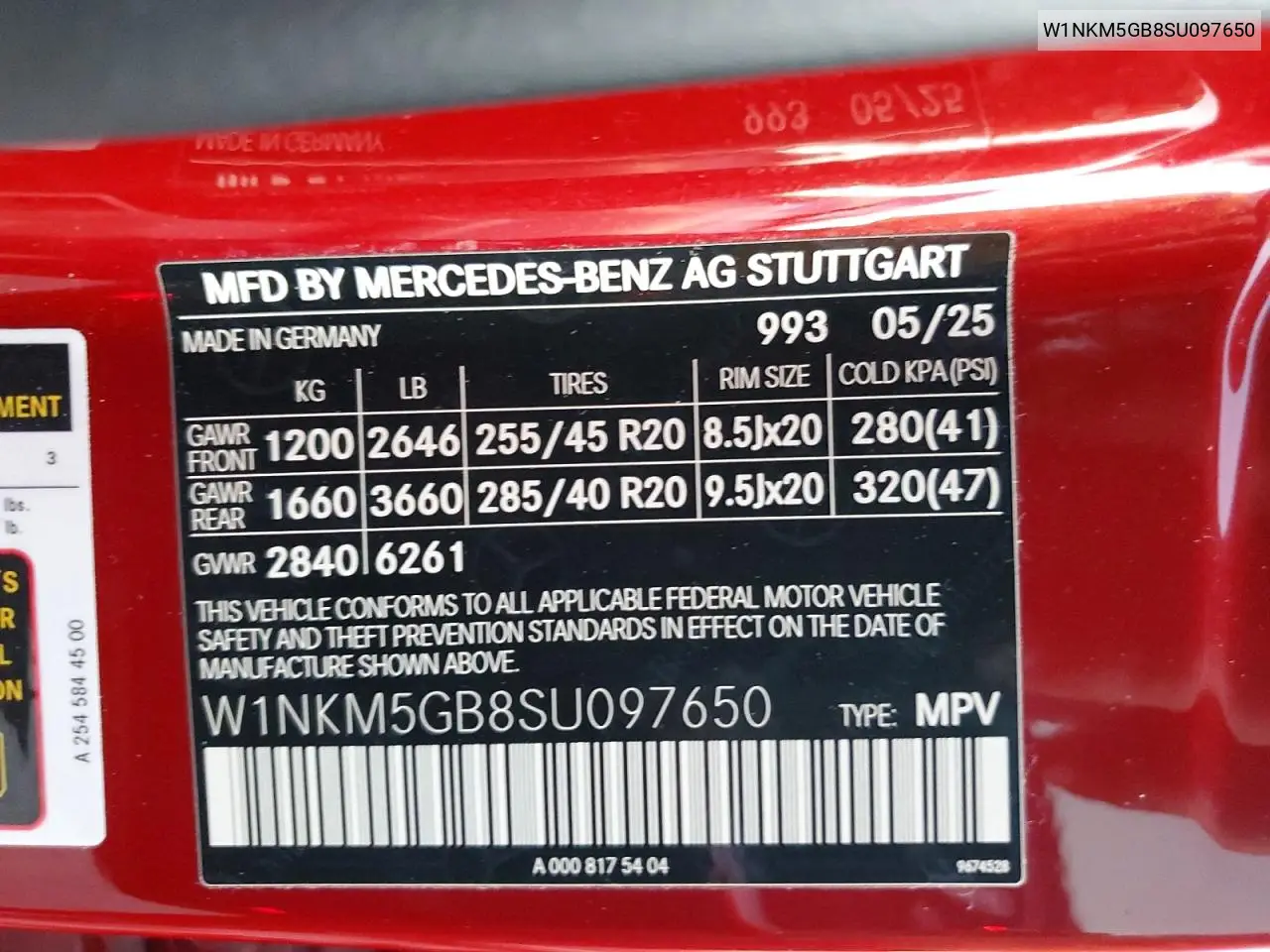 W1NKM5GB8SU097650 2025 Mercedes-Benz Glc 350E