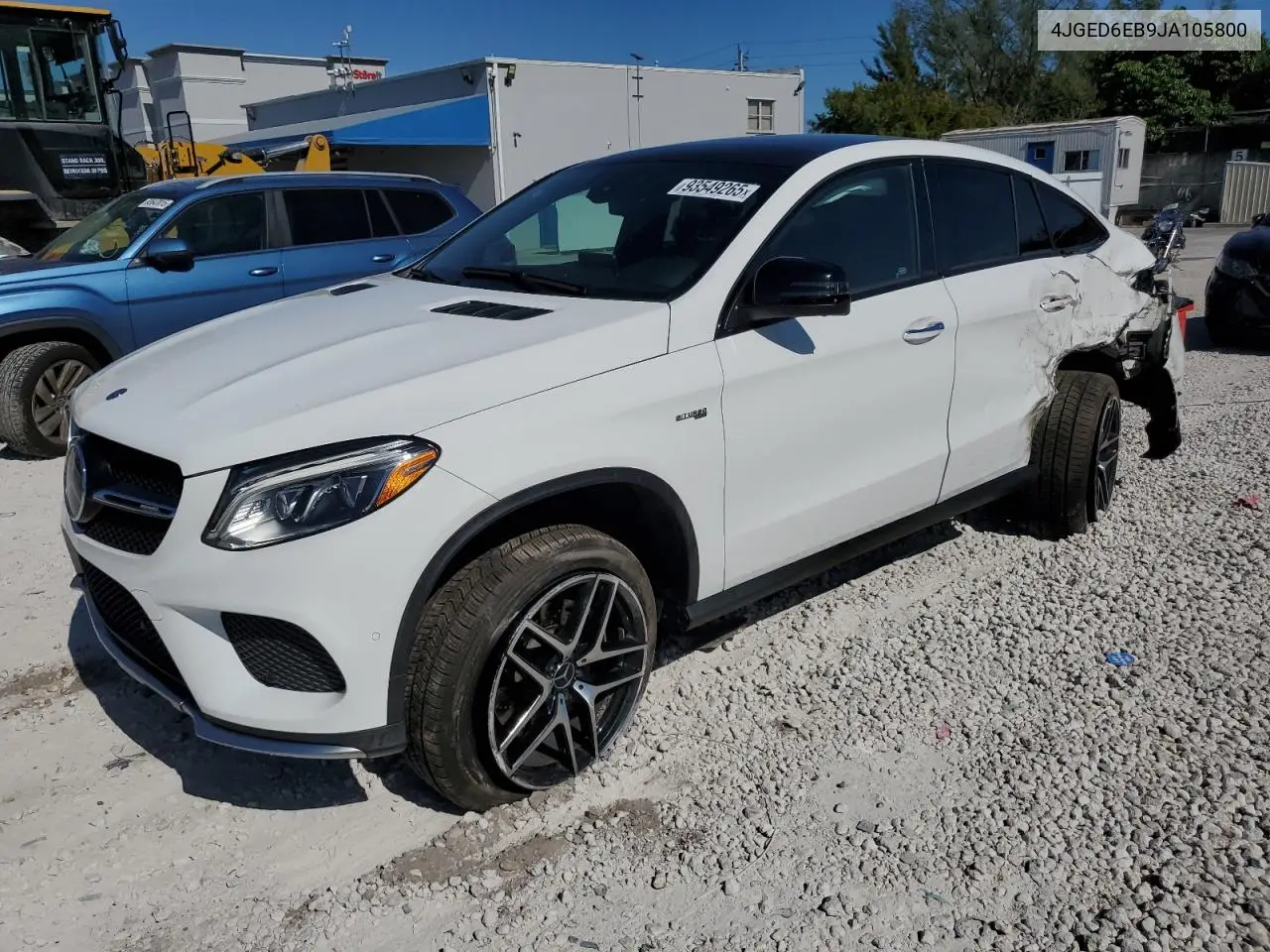 4JGED6EB9JA105800 2018 Mercedes-Benz Gle Coupe 43 Amg