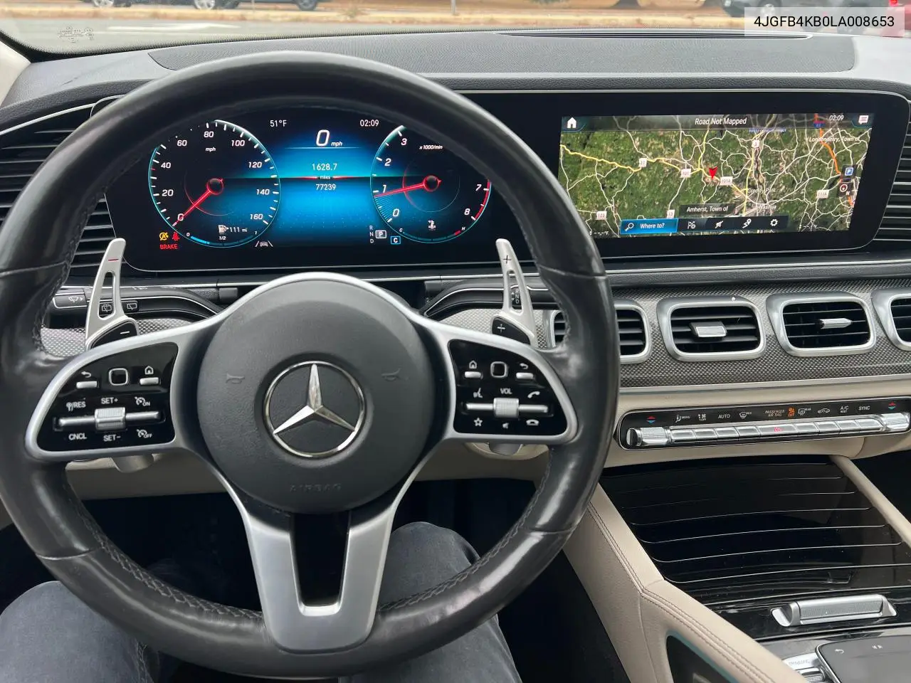 4JGFB4KB0LA008653 2020 Mercedes-Benz Gle 350 4Matic