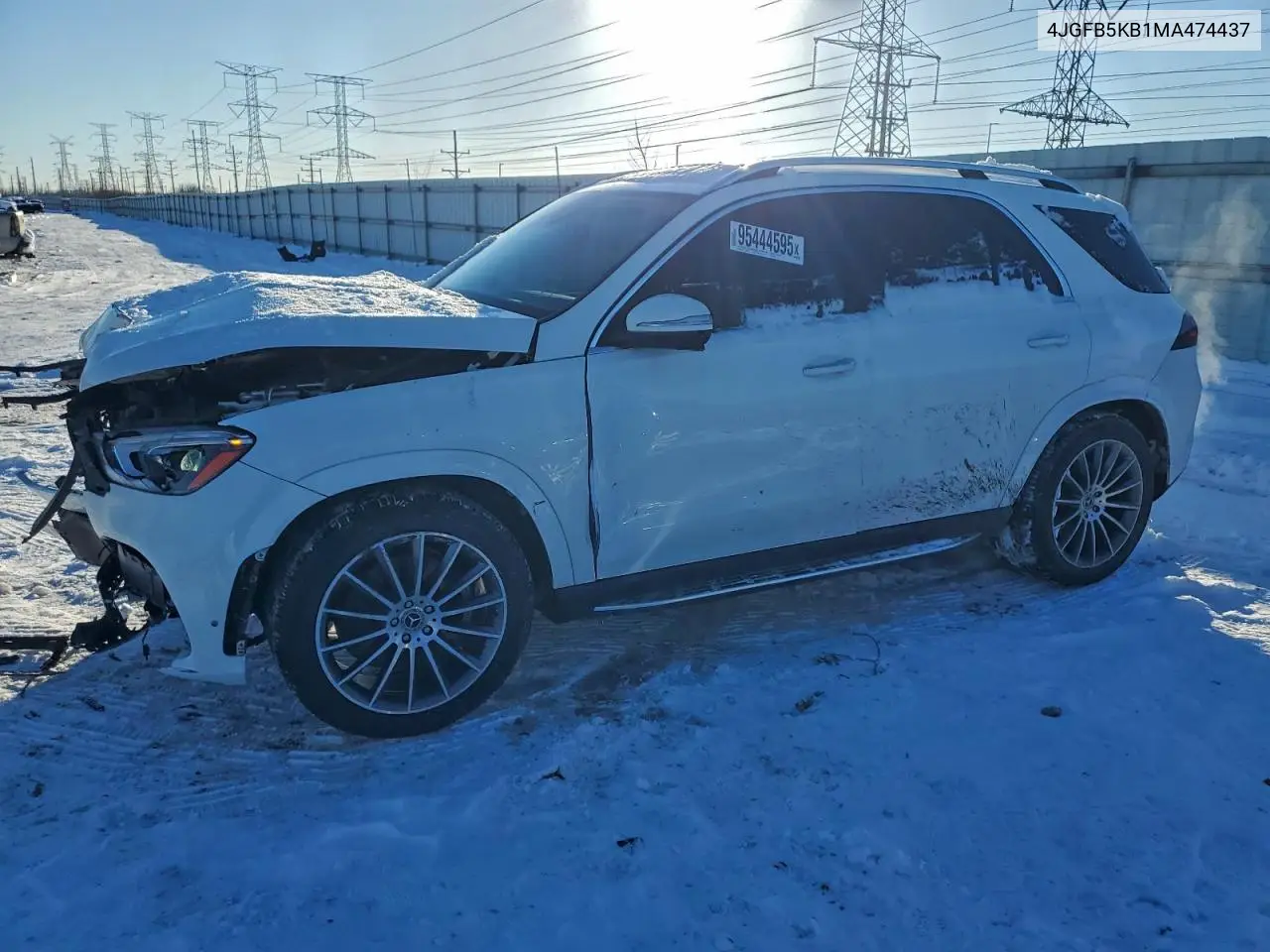 4JGFB5KB1MA474437 2021 Mercedes-Benz Gle 450 4Matic