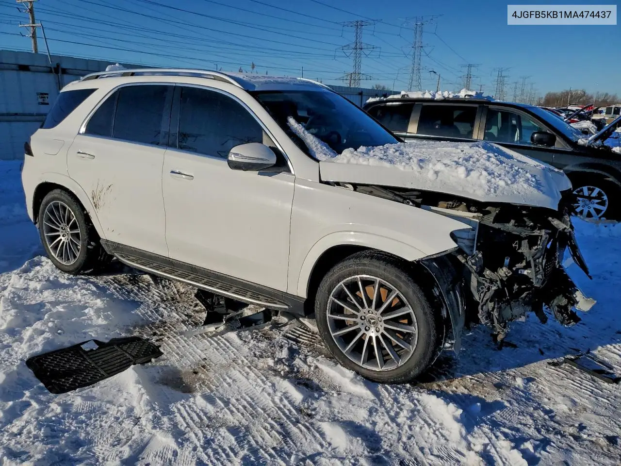 4JGFB5KB1MA474437 2021 Mercedes-Benz Gle 450 4Matic