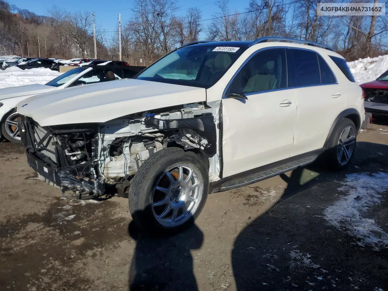 4JGFB4KB4NA731652 2022 Mercedes-Benz Gle 350 4Matic