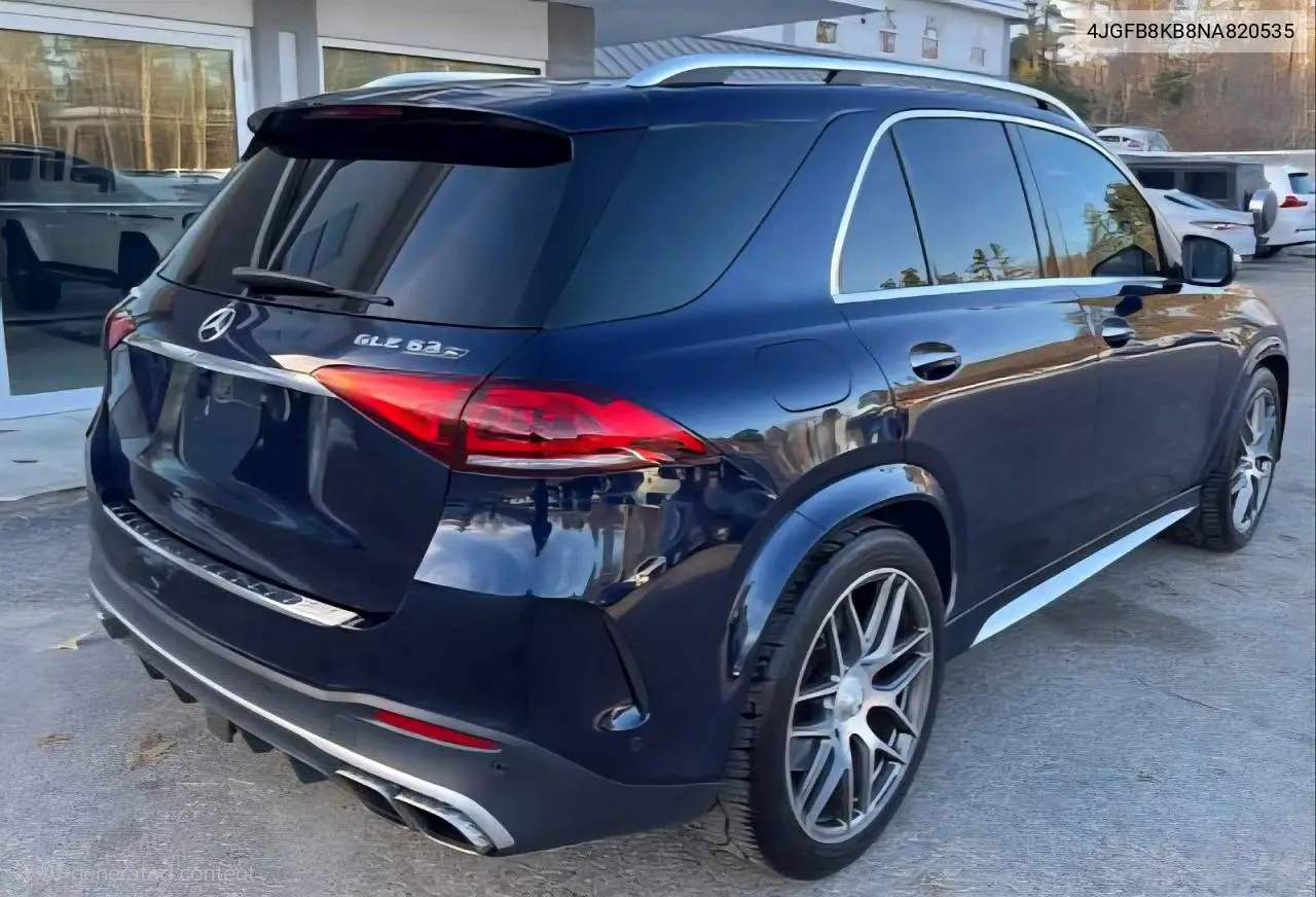 4JGFB8KB8NA820535 2022 Mercedes-Benz Gle 63 Amg 4Matic