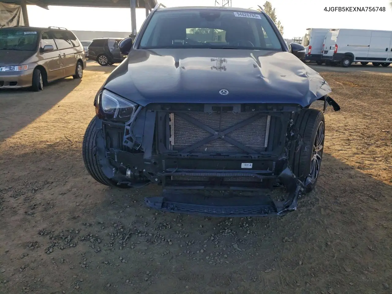 4JGFB5KEXNA756748 2022 Mercedes-Benz Gle 450 4Matic
