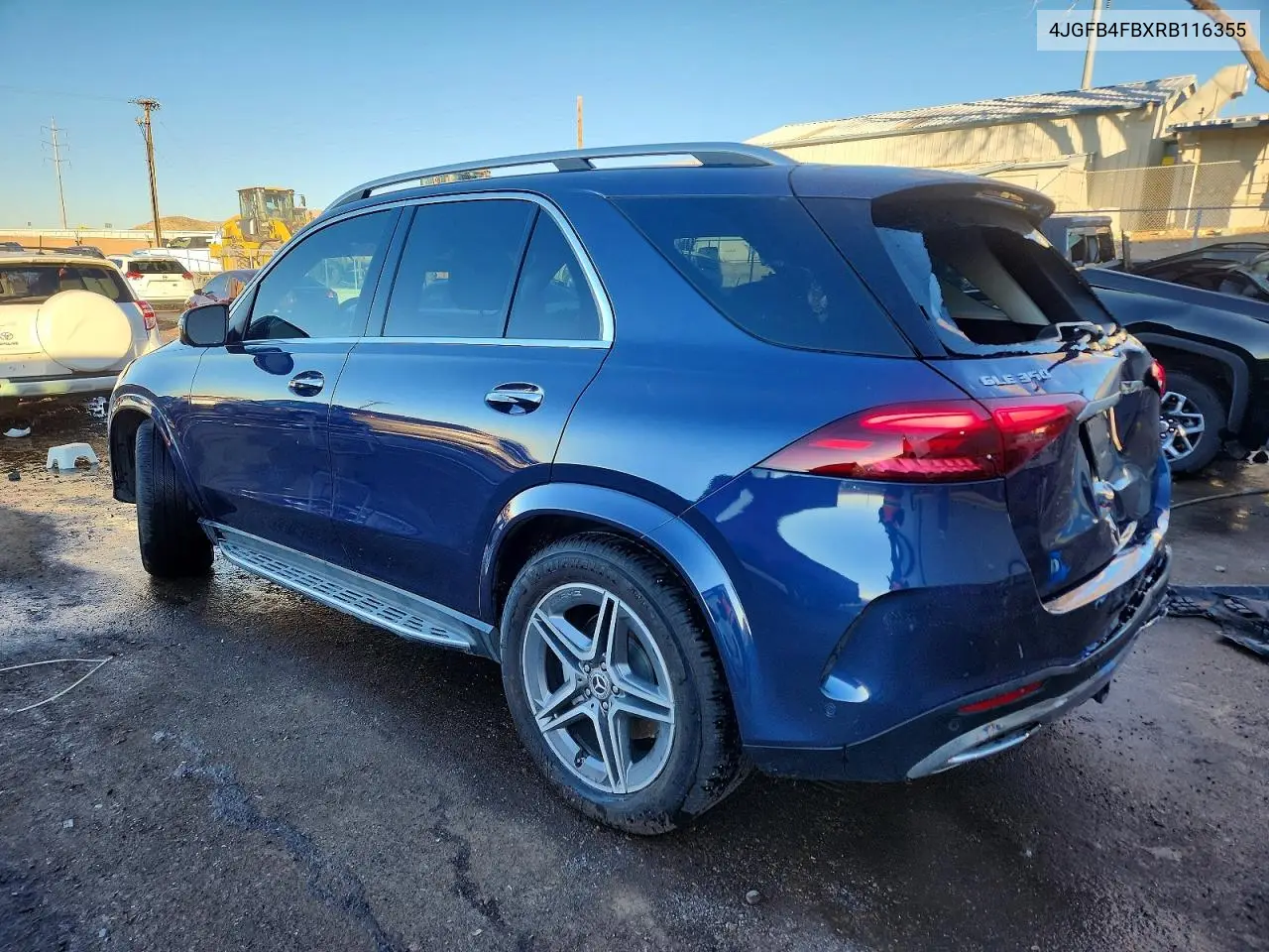 4JGFB4FBXRB116355 2024 Mercedes-Benz Gle 350 4Matic