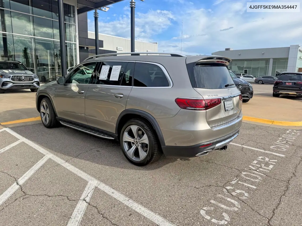 2021 Mercedes-Benz Gls 450 4Matic VIN: 4JGFF5KE9MA354447 Lot: 56745296