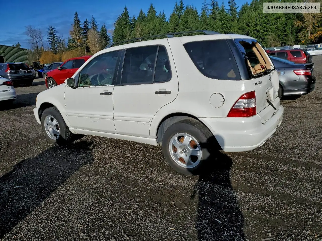 4JGAB54E93A376269 2003 Mercedes-Benz Ml 320