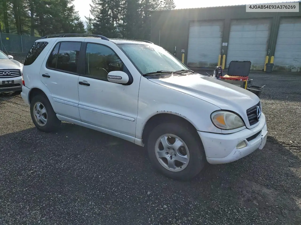4JGAB54E93A376269 2003 Mercedes-Benz Ml 320