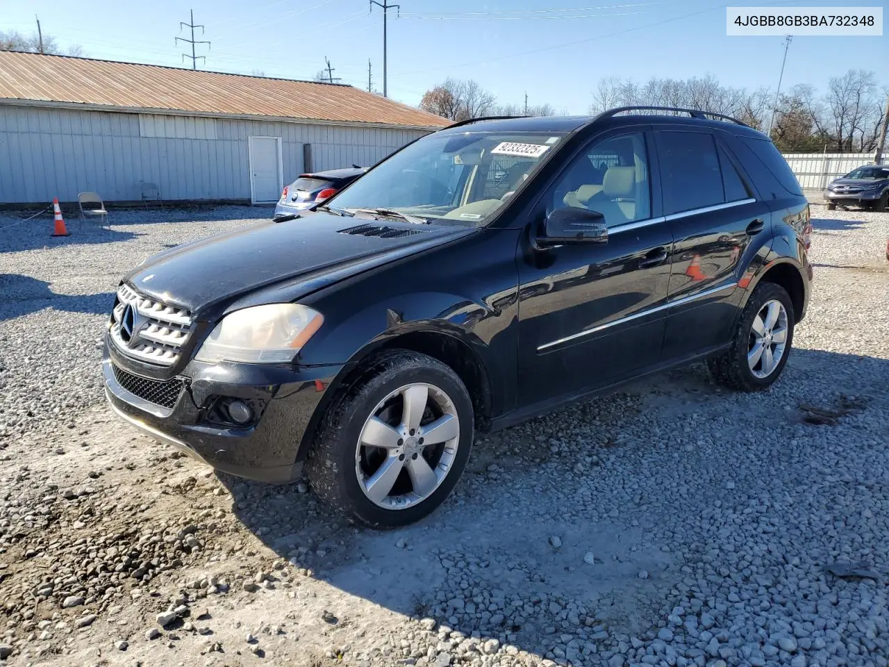 4JGBB8GB3BA732348 2011 Mercedes-Benz Ml 350 4Matic