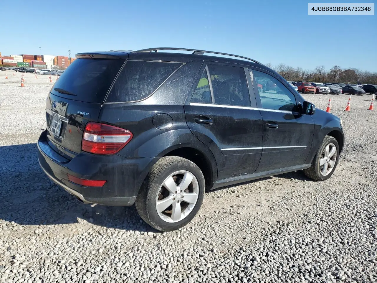 4JGBB8GB3BA732348 2011 Mercedes-Benz Ml 350 4Matic
