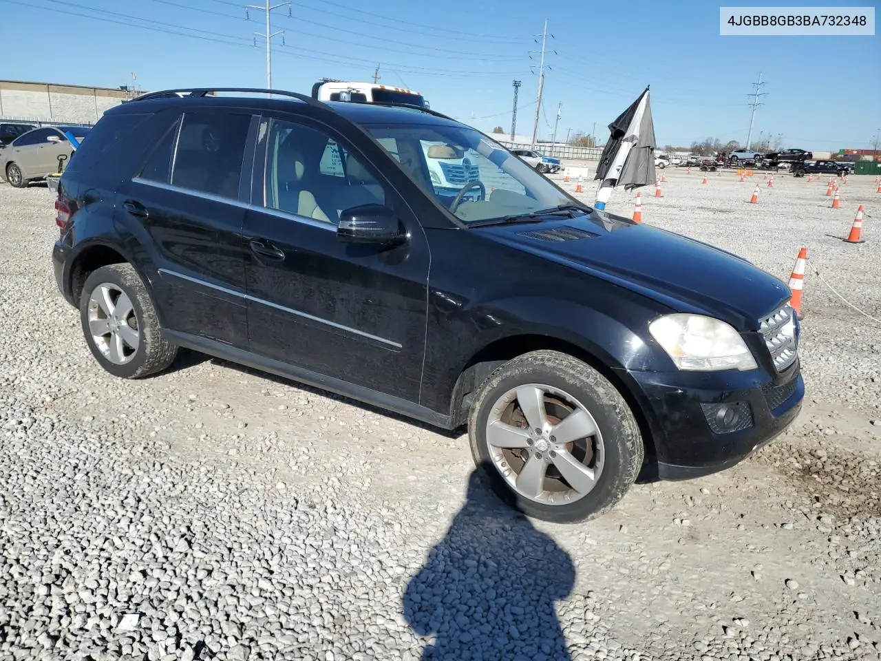 4JGBB8GB3BA732348 2011 Mercedes-Benz Ml 350 4Matic