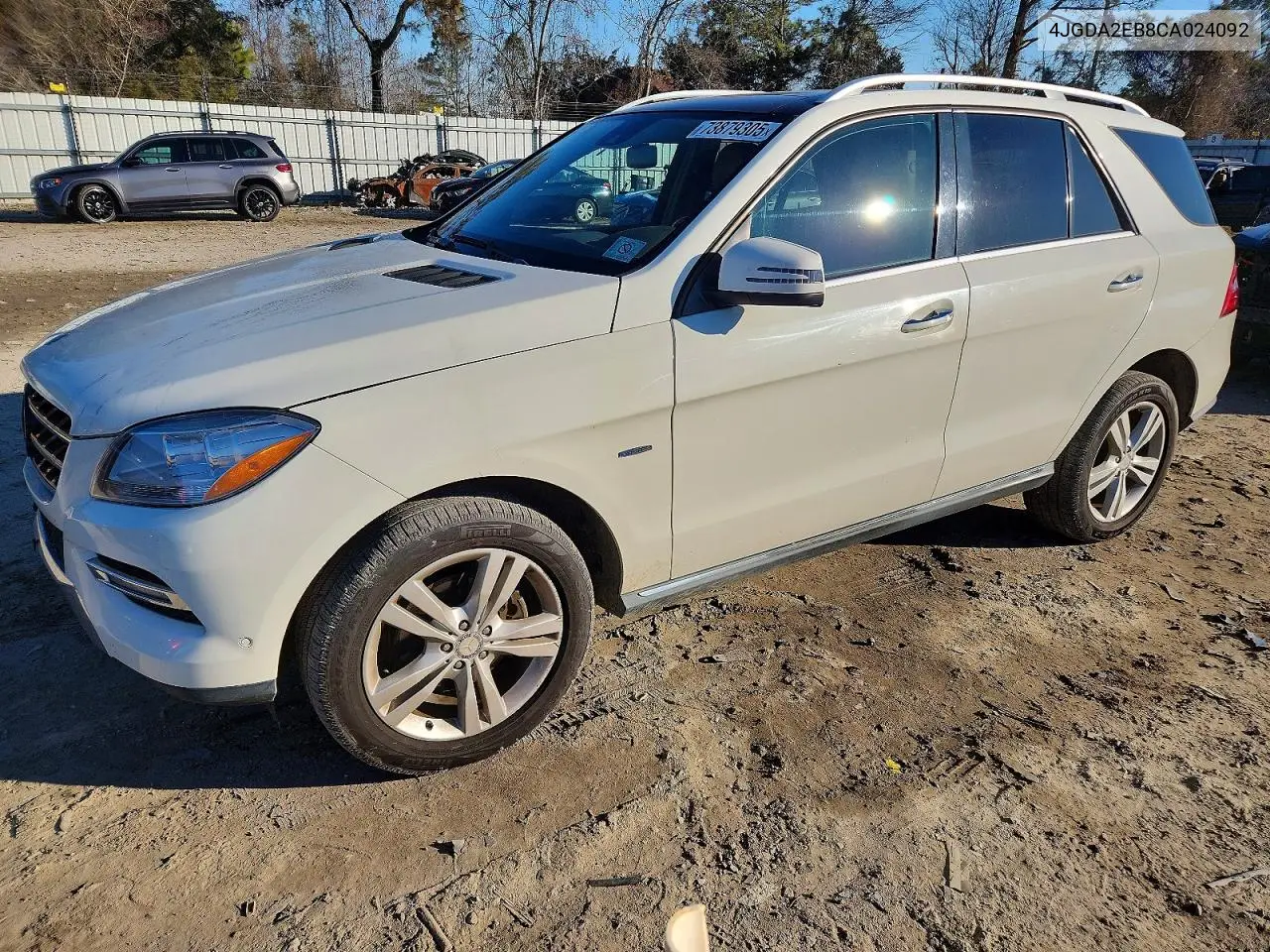 4JGDA2EB8CA024092 2012 Mercedes-Benz Ml 350 Bluetec