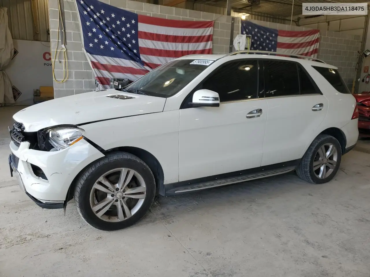 2013 Mercedes-Benz Ml 350 4Matic VIN: 4JGDA5HB3DA118475 Lot: 57900995