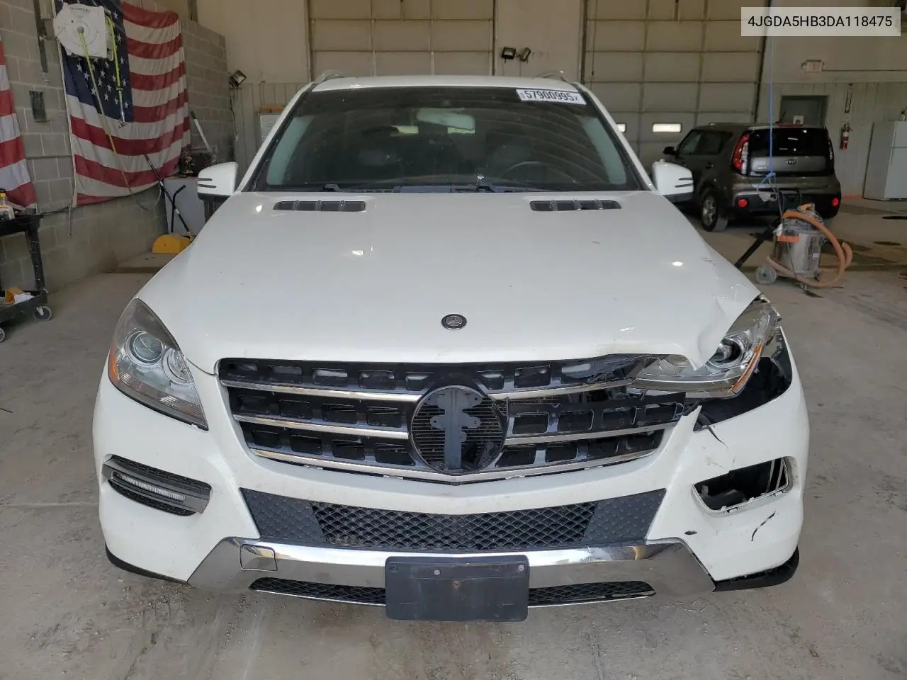 2013 Mercedes-Benz Ml 350 4Matic VIN: 4JGDA5HB3DA118475 Lot: 57900995