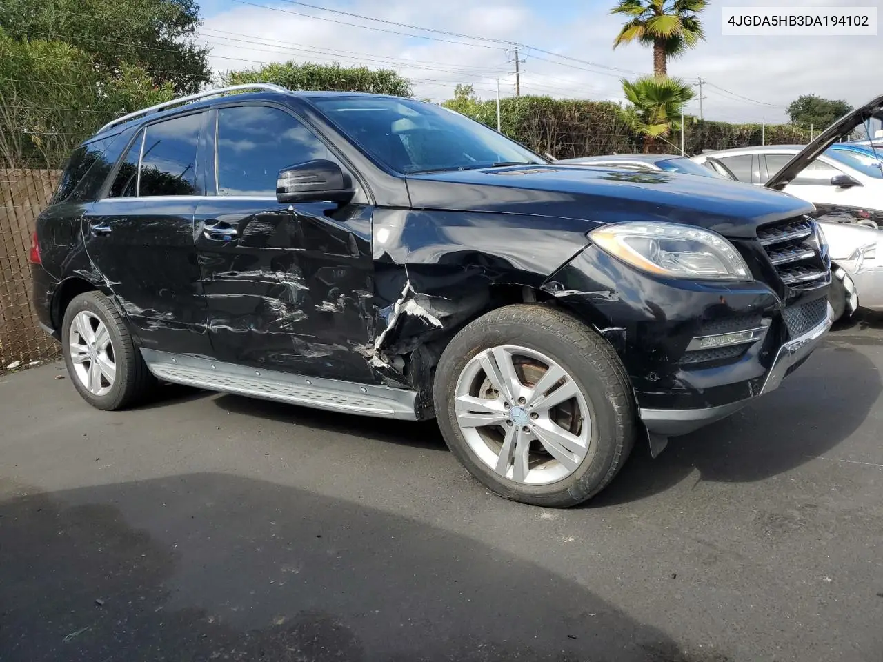 4JGDA5HB3DA194102 2013 Mercedes-Benz Ml 350 4Matic